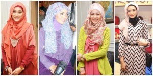 Ingin Terlihat Cantik, Gunakan Motif  Berwarna + Hijab